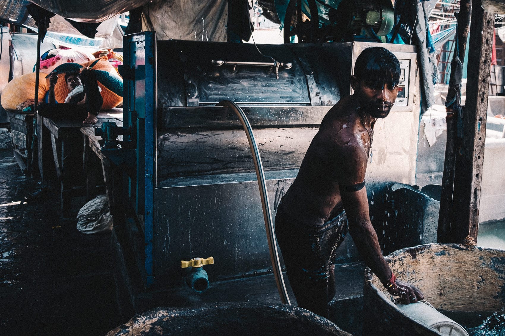 Dhobi Ghat Laundry. Mumbai, India. December 2015