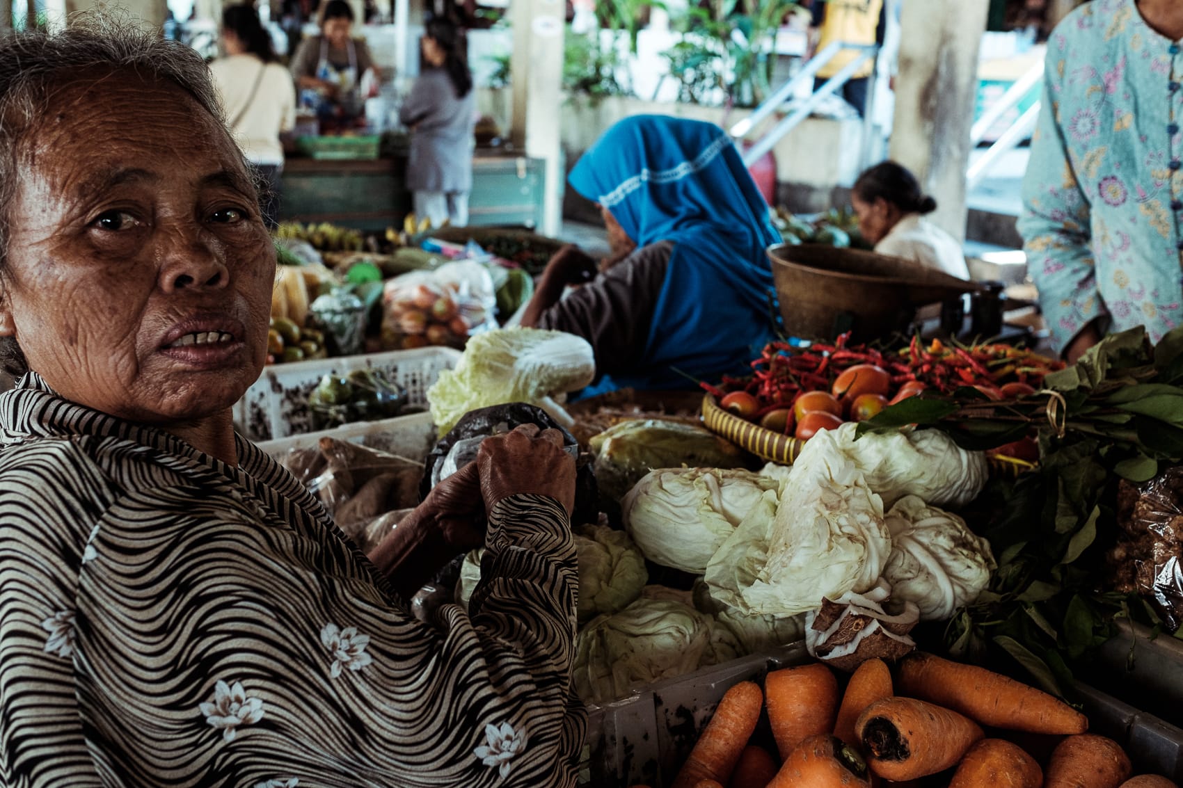 Indonesia 24 Yogyakarta At the Vegetables Market 2018