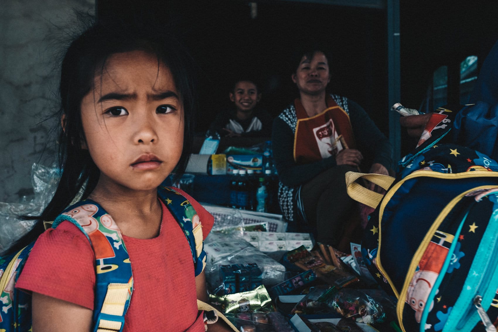 Laos Phonsavan 2019 03 Angry Girl